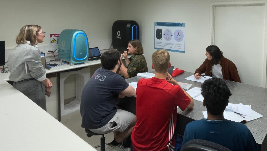 UWA Students Conducting Hands - on Quantum Computing with SpinQ Gemini and Triangulum